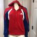 Adidas Tops | Adidas Athletic/Athleisure Zip Hoodie Size S, Nwt! | Color: Blue/Red | Size: S