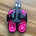 Under Armour Shoes | Girl’s Under Armour Slides | Color: Black/Pink | Size: 3bb