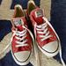 Converse Shoes | Converse All Star Sneakers | Color: Red/White | Size: 7