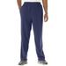 Men's Big & Tall Explorer Plush Fleece Pants by KingSize in Navy (Size XL)