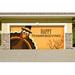 The Holiday Aisle® Happy Thanksgiving Turkey Garage Door Mural Polyester in Brown/Yellow | 84 H x 192 W x 1 D in | Wayfair