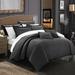 Red Barrel Studio® Seelye Comforter Set Polyester/Polyfill/Microfiber in Black | Full/Queen Comforter + 6 Additional Pieces | Wayfair