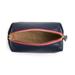 J. Crew Bags | J. Crew Harper Mini Leather Dopp Kit K4212 Navy | Color: Blue/Pink | Size: 7w X 4h X 3d