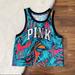 Pink Victoria's Secret Tops | New Pink Tropical Palm Crop Tank Top | Color: Blue/Pink | Size: Xs