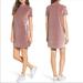 Madewell Dresses | Madewell Crushed Rose Gold Velvet Mockneck Dress | Color: Cream/Pink | Size: S
