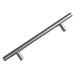 Celeste Designs Outdoor Use Powder Coated Brushed Nickel Stainless Steel Bar Pull Handle - 5" x 8" Metal in Gray | 8 H x 0.5 W x 1.25 D in | Wayfair