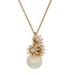 Kate Spade Jewelry | Kate Spade Loves Me Loves Me Not Daisy Pendant Necklace | Color: Gold/White | Size: Os