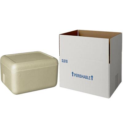 Insulated Shipping Box with Biodegradable Cooler 11 3/8" x 8 3/4" x 6" - 1 1/2" Thick - 24/Case