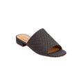 Wide Width Women's The Sola Mule by Comfortview in Black Dot (Size 8 1/2 W)