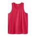 Men's Big & Tall Shrink-Less™ Lightweight Tank by KingSize in Electric Pink (Size 8XL) Shirt