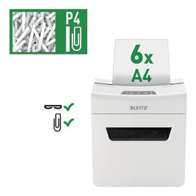 Leitz Aktenvernichter »IQ 6X Protect Premium« weiß, 22x35.3x19.6 cm Image