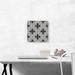 ARTCANVAS Diamond Black White Cross Jewel Pixel - Wrapped Canvas Graphic Art Print Canvas, Wood in Gray | 12 H x 12 W x 1.5 D in | Wayfair