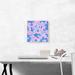 ARTCANVAS Baby Blue Pink Camo Camouflage Flowers Pattern - Wrapped Canvas Painting Print Canvas, Wood in Blue/Pink | 12 H x 12 W x 0.75 D in | Wayfair