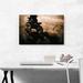 ARTCANVAS Dirt Bike Motocross Shadow - Wrapped Canvas Photograph Print Canvas, Wood in Black/Brown | 18 H x 26 W x 0.75 D in | Wayfair