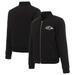 Women's JH Design Black Baltimore Ravens Reversible Fleece Full-Zip Jacket