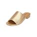 Extra Wide Width Women's The Sola Slip On Mule by Comfortview in Gold (Size 9 1/2 WW)