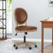 One Allium Way® Office Task Chair Wood/Upholstered in Brown | 39 H x 24.75 W x 24.75 D in | Wayfair 4E3FC570C151431B991DD84C735FCAC1