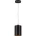 Arlmont & Co. Delaplaine 1 - Bulb Integrated LED Outdoor Pendant Aluminium/Metal in Brown | 7.25 H x 5 W x 5 D in | Wayfair