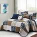 Chiang Microfiber 8 Traditional Piece Quilt Set Polyester/Polyfill/Microfiber in Blue Laurel Foundry Modern Farmhouse® | Wayfair BDS8PW118KDB