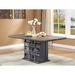 Trent Austin Design® Diaundra Counter Height Dining Table Wood/Metal in Gray/Black | 30 H x 66 W x 38 D in | Wayfair