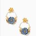Kate Spade Jewelry | Kate Spade Flower Hoop Earrings | Color: Gold | Size: Os