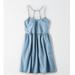 American Eagle Outfitters Dresses | Nwt Ae Denim Strappy Babydoll Dress - Size S | Color: Blue | Size: Sj