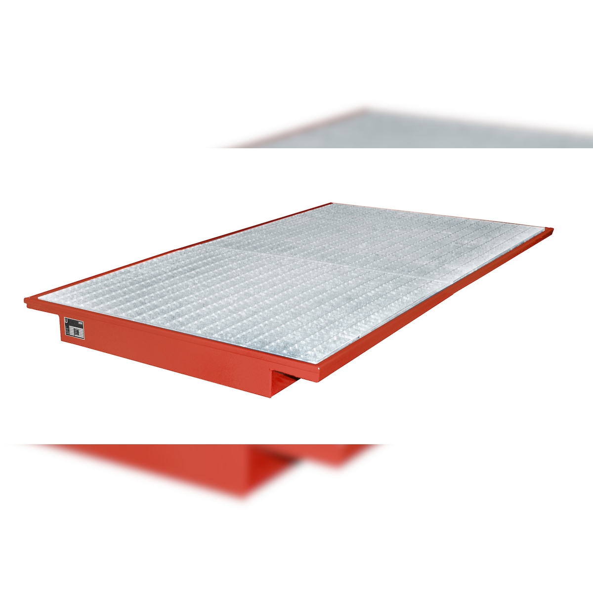 Bauer Einhängewanne Regalwannen 2200 lackiert RAL3000 Feuerrot Umwelt Lagertechnik Image