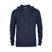 Delta 97200 Fleece Adult French Terry Hoodie in Navy Blue size XL | Cotton/Polyester Blend