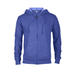 Delta 97300 Fleece Adult French Terry Zip Hoodie in Royal Blue Heather size XL | Cotton/Polyester Blend