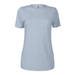 Platinum P513T Women's Tri-Blend Short Sleeve Crew Neck Top in Steel Quartz size Small | Ringspun Cotton