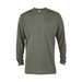 Platinum P603T Adult Tri-Blend Long Sleeve Crew Neck Top in Moss Heather size XL | Ringspun Cotton