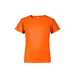 Delta 65359 Dri Youth 30/1's Retail Fit Short Sleeve Performance Top in Safety Orange size Medium | Ringspun Cotton