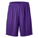 Soffe 1540M Adult Polyester Interlock Performance Short in Purple size Medium