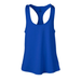 Soffe 1510V Women's Performance Racerback Tank Top in Royal Blue size Large | Polyester