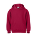 Soffe B9289 Youth Classic Hooded Sweatshirt in Cardinal size Medium | Cotton Polyester