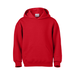 Soffe B9289 Youth Classic Hooded Sweatshirt in Red size Small | Cotton Polyester
