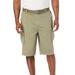 Men's Big & Tall 12" Side Elastic Cargo Short with Twill Belt by KingSize in Dusky Green (Size XL)