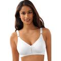 Plus Size Women's Double Support® Cotton Wirefree Bra DF3036 by Bali in White (Size 34 C)