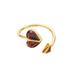 Kate Spade Jewelry | Kate Spade Rock Solid Stone Heart Twist Ring In Red | Color: Gold/Red | Size: 7