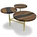 Arditi Collection Althaia 3 Legs Coffee Table Metal in Black/Brown/Yellow | 20.9 H x 32.6 W x 31.5 D in | Wayfair Model: ARD-122