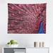 East Urban Home Ambesonne Peacock Tapestry, Male Displays His Plumage Majestic Surreal Wildlife Themertwork | 23 H x 28 W in | Wayfair