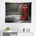 East Urban Home Ambesonne London Tapestry, Famous British Phone Boot In London Streets Important Of Town Urban Life Photo | 23 H x 28 W in | Wayfair