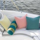 Eastern Accents Villa Outdoor Square Pillow Cover & Insert Polyester/Polyfill/Sunbrella® in Black | 20 H x 20 W x 6 D in | Wayfair 76C-ATE-1059