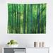 East Urban Home Bamboo Print Tapestry, Oriental Exotic Bamboo Trees In The Rainforest Horizontal Jungle Stalk Nature View | 23 H x 28 W in | Wayfair