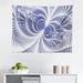 East Urban Home Ambesonne Art Abstract Tapestry, Abstract & Quirky Design Of Digitally Generated Fractal | 23 H x 28 W in | Wayfair