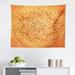 East Urban Home Lotus Tapestry, Sun Pattern Ombre Effect Mandala Culture Print, Fabric Wall Hanging Decor For Bedroom Living Room Dorm | Wayfair