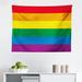 East Urban Home Pride Tapestry, Horizontal Rainbow Colored Flag Of Gay Parade Freedom Equality Love Passion Theme | 23 H x 28 W in | Wayfair