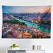 East Urban Home Ambesonne European Tapestry, Verona Italy During Summer Sunset Blue Hour Adige River Medieval Historcal | 30 H x 45 W in | Wayfair