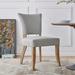 Side Chair - Millwood Pines Yokota 55.88Cm Wide Side Chair Cotton in Brown | 35.5 H x 22 W x 25.5 D in | Wayfair A5175DDBEE7344EF81B4F61E6C236940
