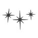 Red Barrel Studio® 3-Piece Metal Atomic Starburst Wall Décor Metal in Black | 8.5 H x 6.75 W x 0.25 D in | Wayfair 338B0A2CFEE54755BDA4E8B41F5902A9